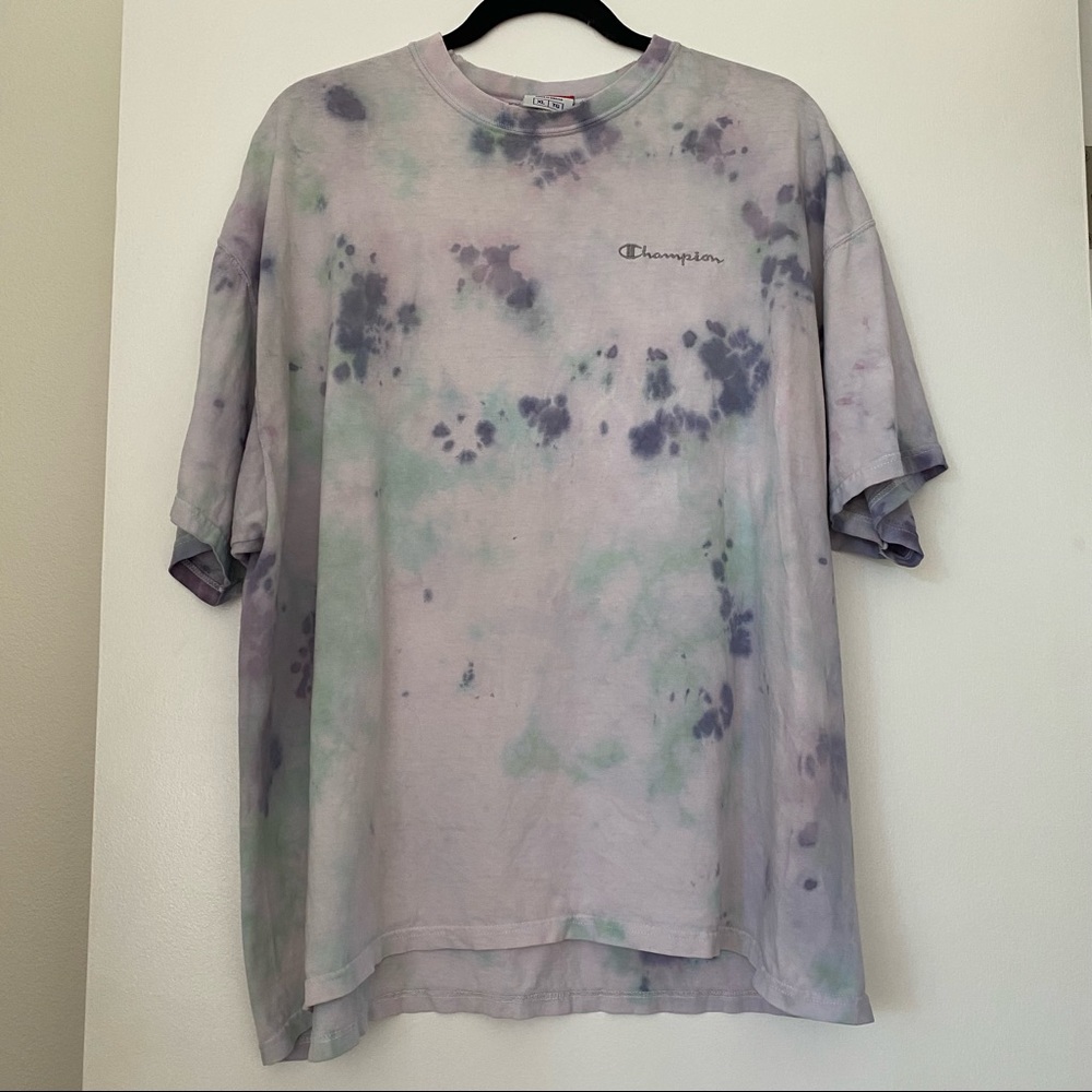 CHAMPION vintage custom tie dye tee